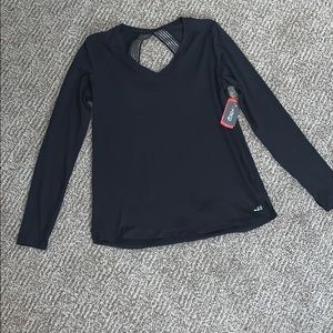 Women’s Training long sleeve open back tee XL